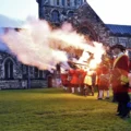 Wimborne Militia will be firing muskets after the Christmas lights switch-on