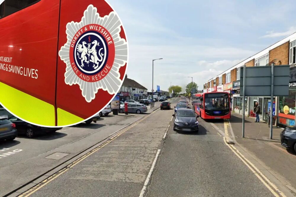 The fire broke out in a lorry in Wallisdown Road, Poole, on Tuesday morning. Picture: Google