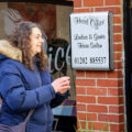 Wimborne BID manager Tammy Sleet with Wimborne hair salon owner James Harris-Hawkins Picture: Wimborne BID