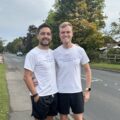 Friends Chris Bryer-Ash and Chris Helberg are in training for their quest to run seven marathons in seven consecutive days