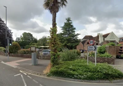 A Ford Focus was scratched in the car park of The Olive Branch pub, Wimborne. Picture: Google