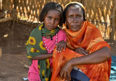 Money raised from events such as this supports people like Shede and her daughter Saida in South Sudan Picture: Christian Aid David Macharia