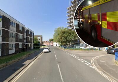 Police and fire crews were called to Skinner Street in Poole on Saturday night. Picture: Google