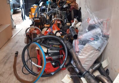 Some of the tools seized following the raids Picture: Hampshire Police