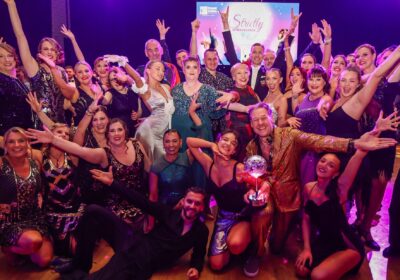 Strictly participants with winner Tom Redman and his professional partner Diana Coojacar Picture: Paul Collins