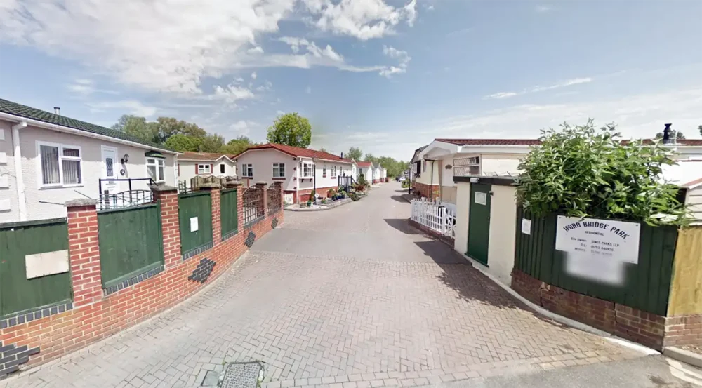 Safety enforcement notices were issued over Iford Bridge Park, BCP Council said. Picture: Google