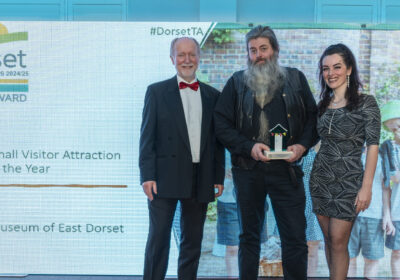 Museum of East Dorset curator Rob Gray collected the Silver Award for Small Visitor Attraction of the Year at the Dorset Tourism Awards Picture: Museum of East Dorset