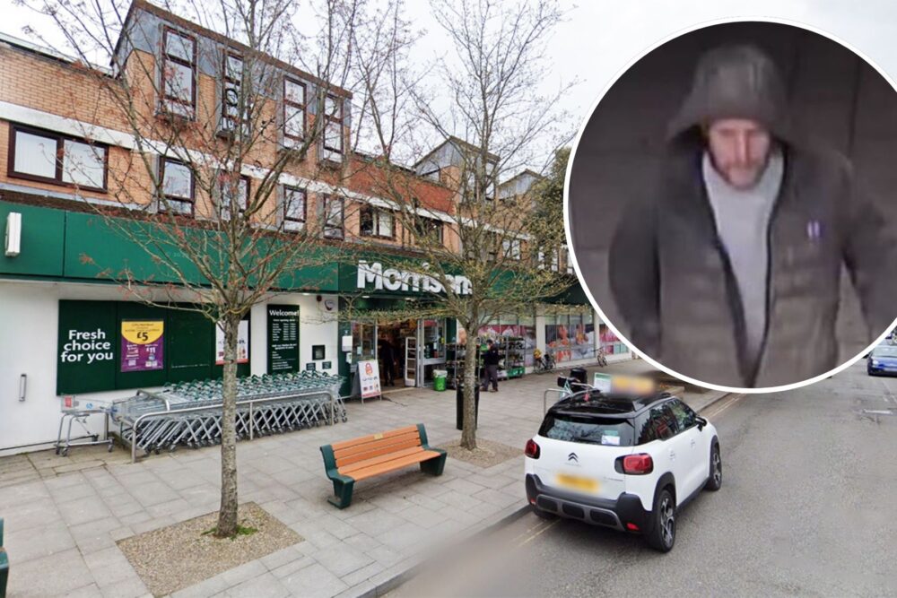 Police are keen to trace this person after an incident in New Milton. Pictures: Hampshire Police/Google