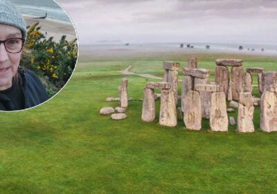 Leanne will be taking in Stone Henge as she completes the trek Pictures: English Heritage/Leanne Morgan