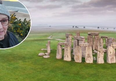 Leanne will be taking in Stone Henge as she completes the trek Pictures: English Heritage/Leanne Morgan