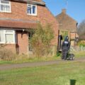 Officers at the property on Queens Way Picture: New Forest Police