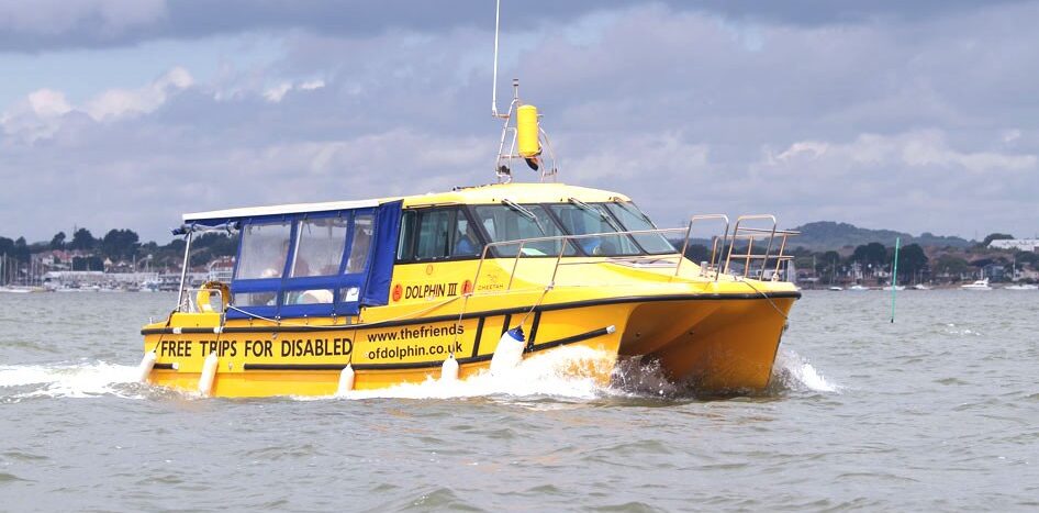 Dolphin enables disabled people to see areas of Poole Harbour they may not normally be able to see Picture Friends of Dolphin