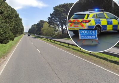 The man was found on the A35 Christchurch Bypass. Picture: Google