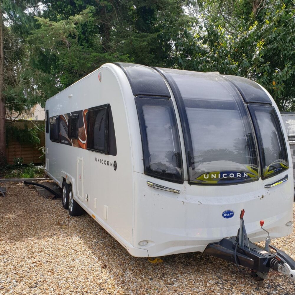 The caravan was found 32-miles away from where it was stolen Picture: Dorset Police Rural Crime Team