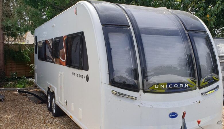 The caravan was found 32-miles away from where it was stolen Picture: Dorset Police Rural Crime Team
