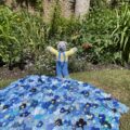 8,500 knitted and crocheted flowers were donated Picture: Museum of East Dorset