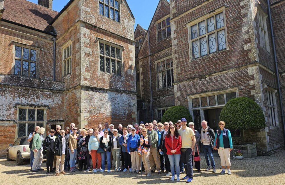 French visitors outside Breamore House Picture: Fordingbridge Twinning Association