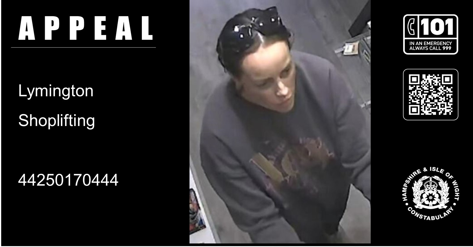 Officers are keen to trace this person after a theft in Lymington. Picture: Hampshrie Police