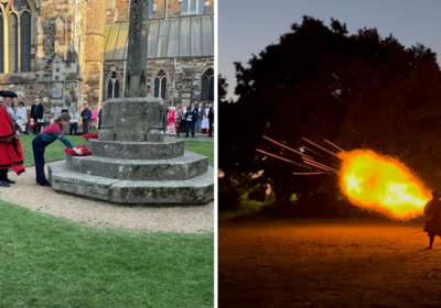 The town council said the public "made the day truly memorable" Pictures: Wimborne Town Council/Alex Compiani "The Wimborne Militia"