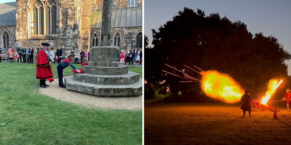 The town council said the public "made the day truly memorable" Pictures: Wimborne Town Council/Alex Compiani "The Wimborne Militia"