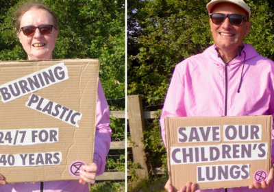 Protestors say the proposed incinerator would be a step backwards in Dorset's climate responsibilities if approved Pictures: Wimborne XR