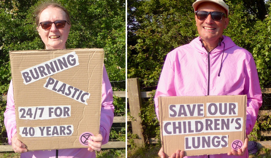 Protestors say the proposed incinerator would be a step backwards in Dorset's climate responsibilities if approved Pictures: Wimborne XR
