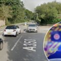 Police said the motorbike rider was taken to hospital Picture: Google