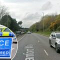 Police closed the road as emergency services attended the scene Picture: Google