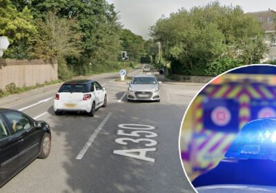 Police said the motorbike rider was taken to hospital Picture: Google