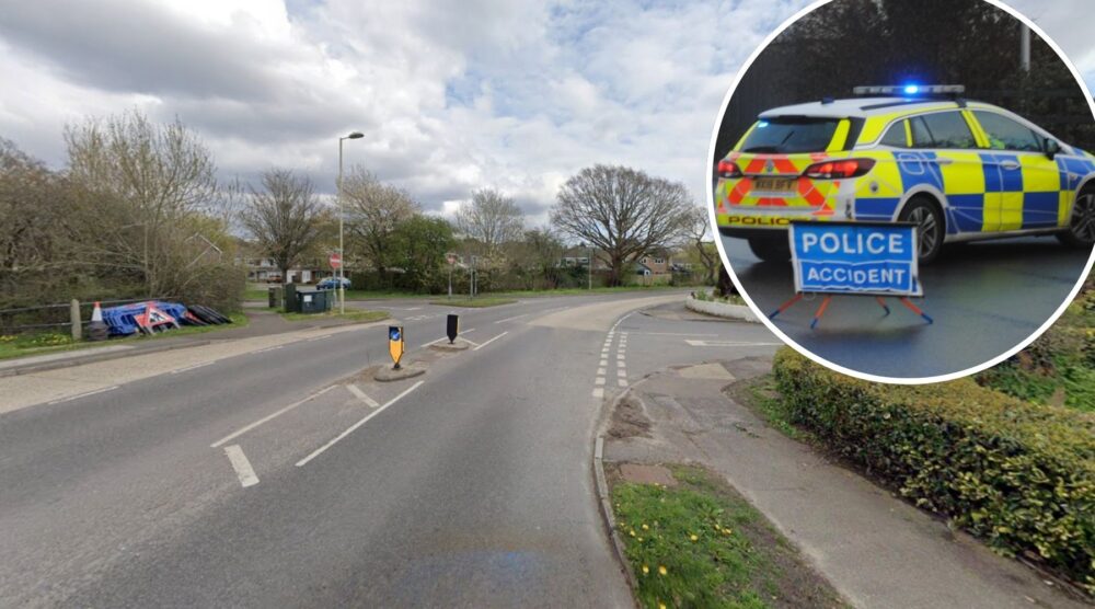 The crash happened in Southampton Road, near Eastfield Lane, Ringwood. Picture: Google