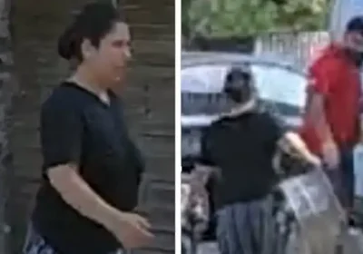 Police are keen to trace these people after a theft in New Milton. Picture: Hampshire Police