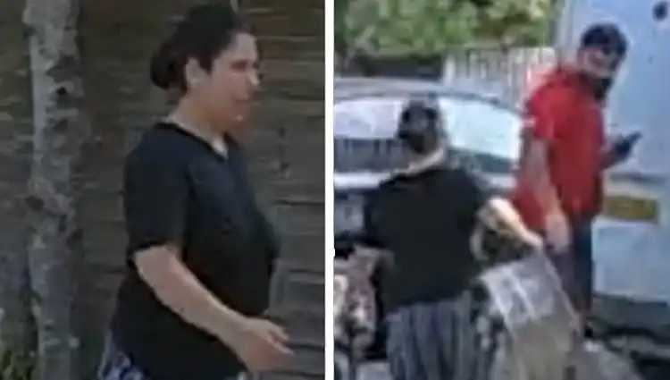 Police are keen to trace these people after a theft in New Milton. Picture: Hampshire Police
