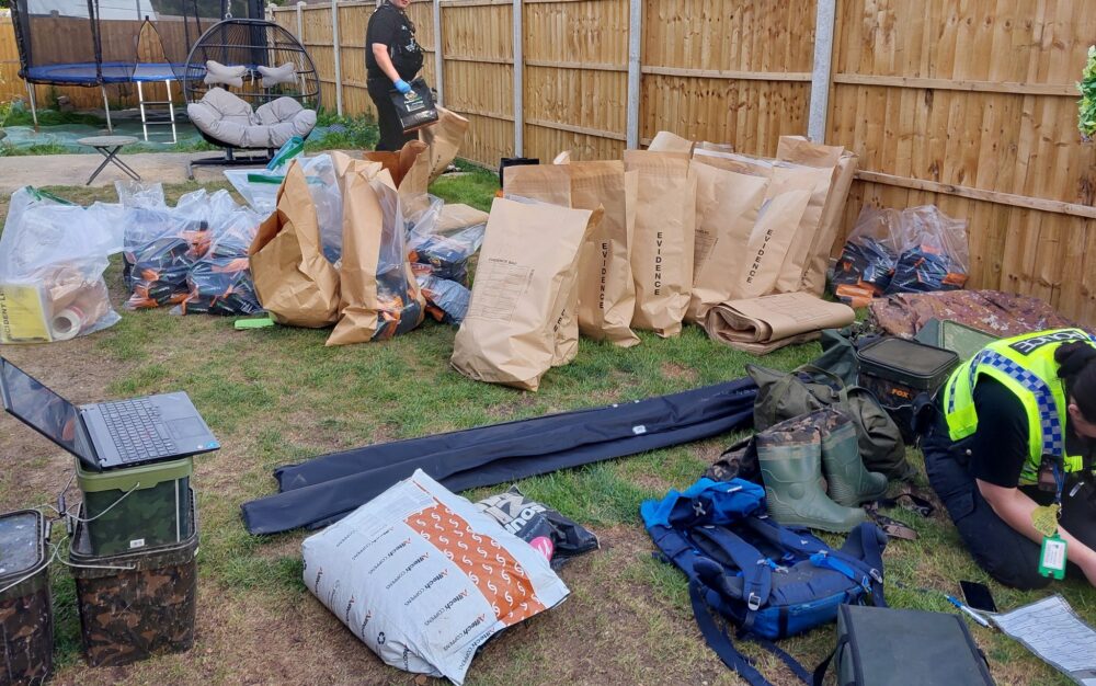 Some of the equipment police found at the man's address Picture: Dorset Police Rural Crime Team