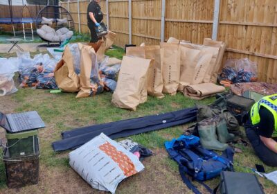 Some of the equipment police found at the man's address Picture: Dorset Police Rural Crime Team