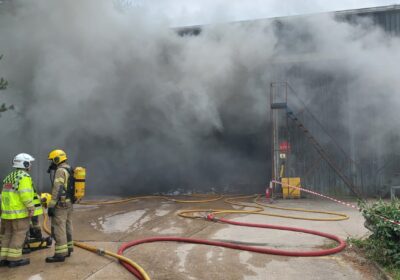 Crews have been battling the fire since yesterday (July 23) Picture: DWFRS
