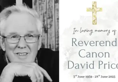 Rev Canon David Price has passed away. Picture: Nicholas O'Hara Funeral Directors