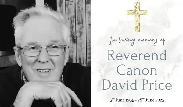Rev Canon David Price has passed away. Picture: Nicholas O'Hara Funeral Directors