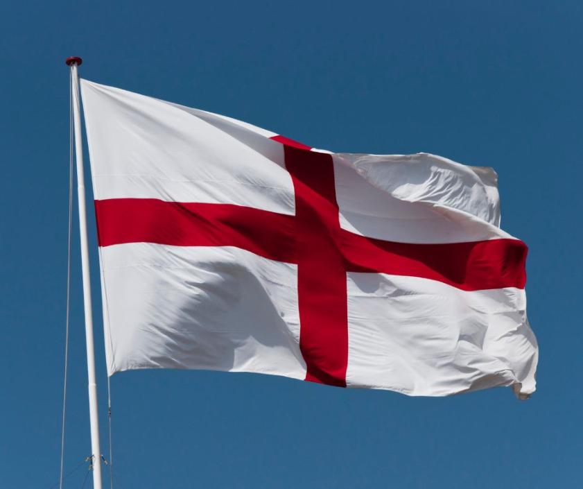 The vandalism will be removed "shortly" St George's cross