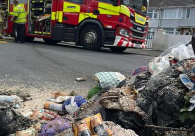 The fire serves as a warning for residents to dispose of batteries properly Picture: Dorset & Wiltshire Fire and Rescue