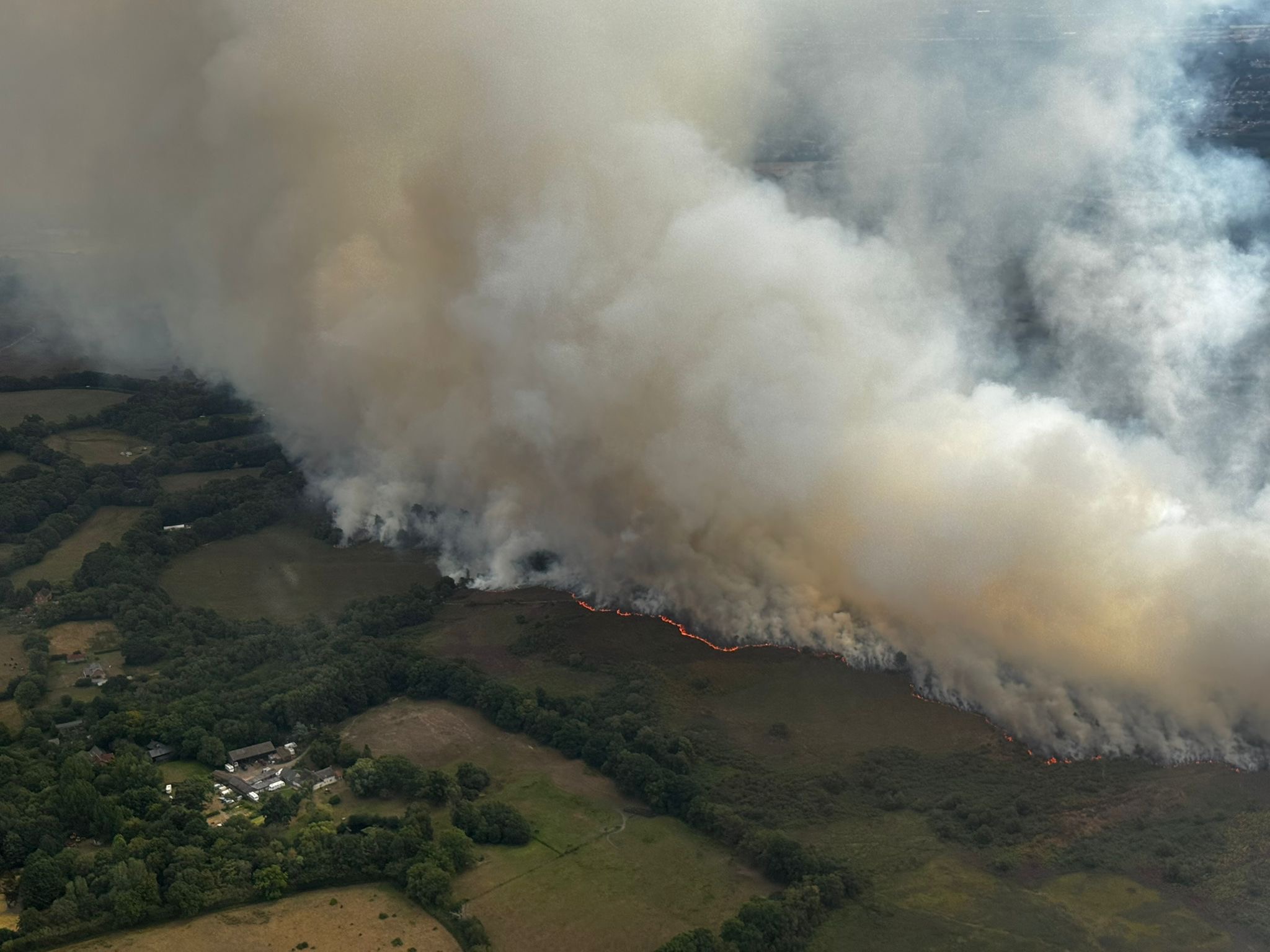 The fire has seen multiple flare ups Picture: DWF&R