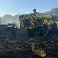 15 fire engines were deployed to tackle the blaze Picture: Dorset & Wiltshire Fire and Rescue Service