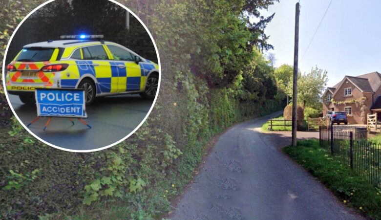 The crash happened at Parsonage Hill, Gussage St Michael. Picture: Google