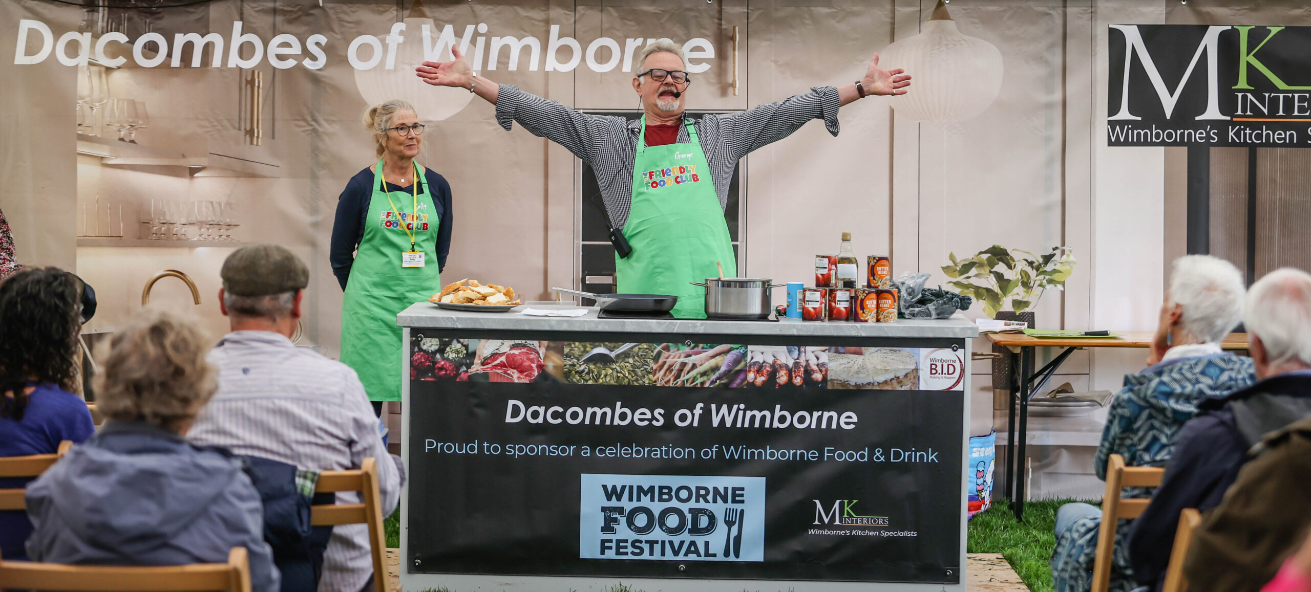 George Petry from Dorset's Friendly Food Club charity talked about cooking on a budget Picture: Wimborne BID