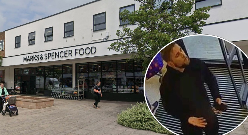 Police are trying to identify the man pictured Pictures: Google/Hampshire & Isle of Wight Constabulary