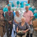 The Marjorie House team pictured with the home's first resident Barbara Picture: Care South