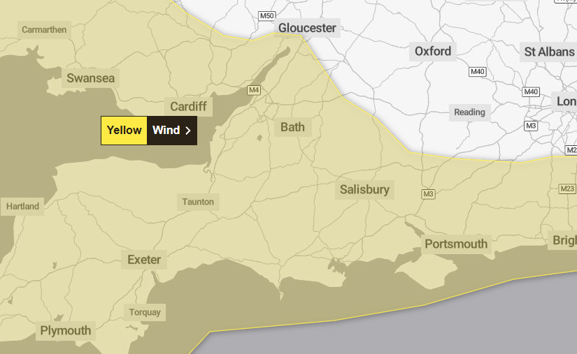 The Met Office said power cuts could occur Picture: Met Office