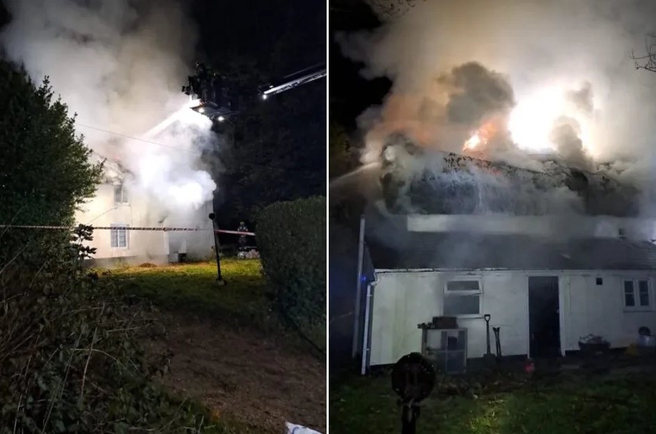 10 fire engines were in attendance at the height of the fire Picture: HANTS Fire and Rescue