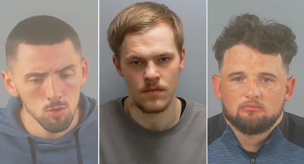 Benjamin Cross, Bradley Paddick and George Berry. Both Berry and Cross played leading roles, police said Pictures: Hampshire & Isle of Wight Police