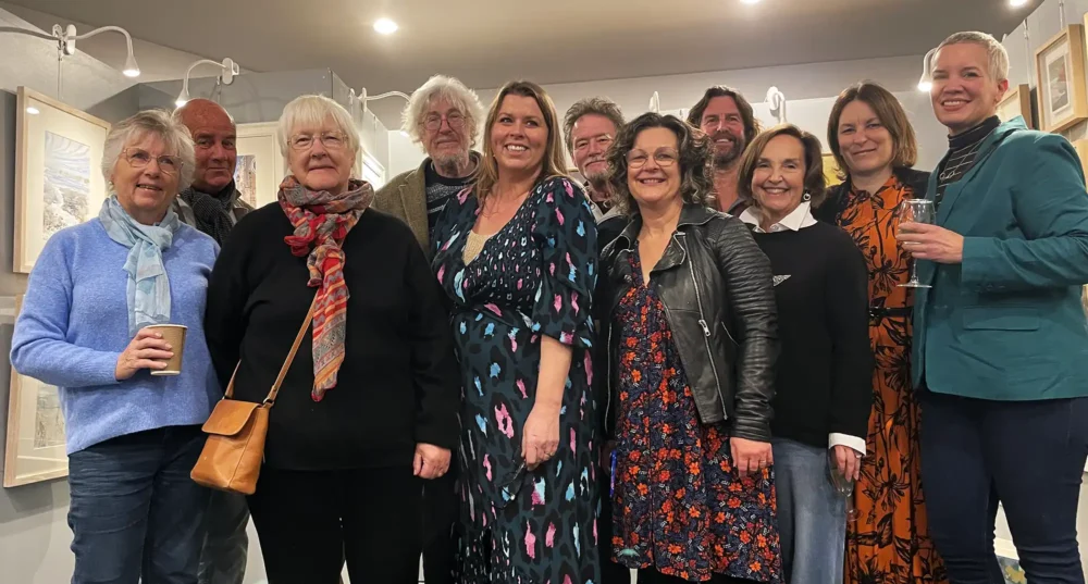 The exhibition features works by 10 artists