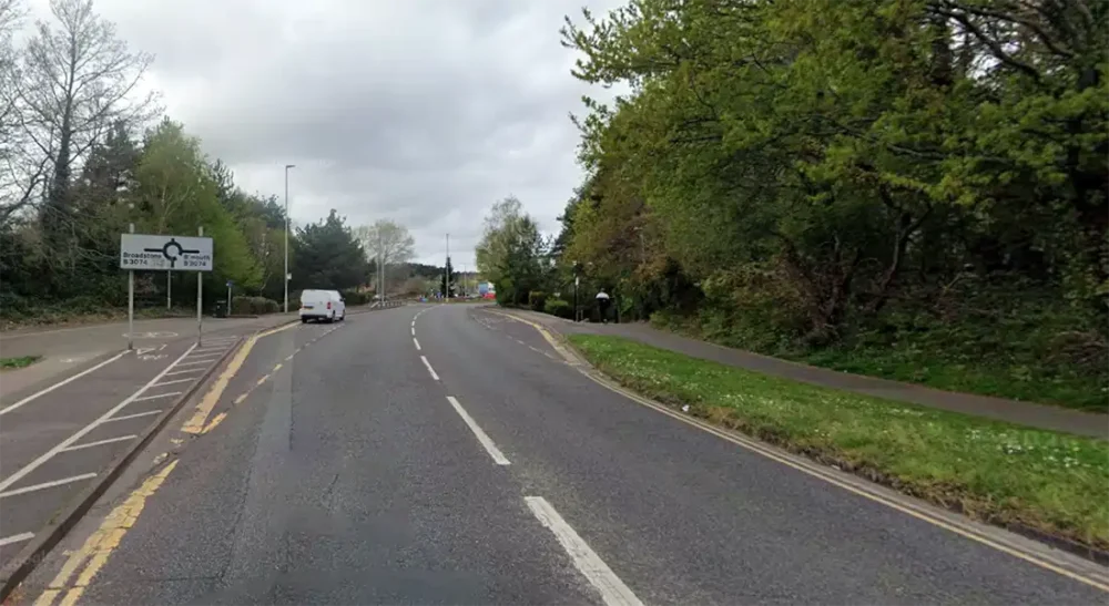 The incident occurred in Adastral Road, Poole, on February 25. Picture: Google